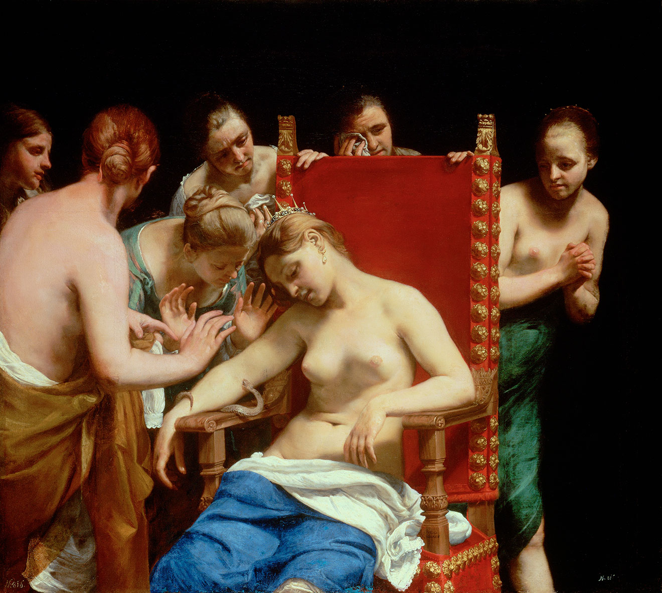 Death of Cleopatra, Guido Cagnacci, 1658