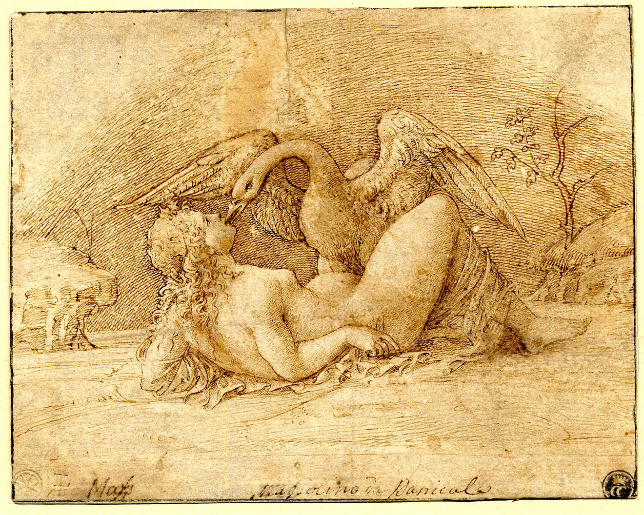 Raimondi, Leda and the Swan, 1505